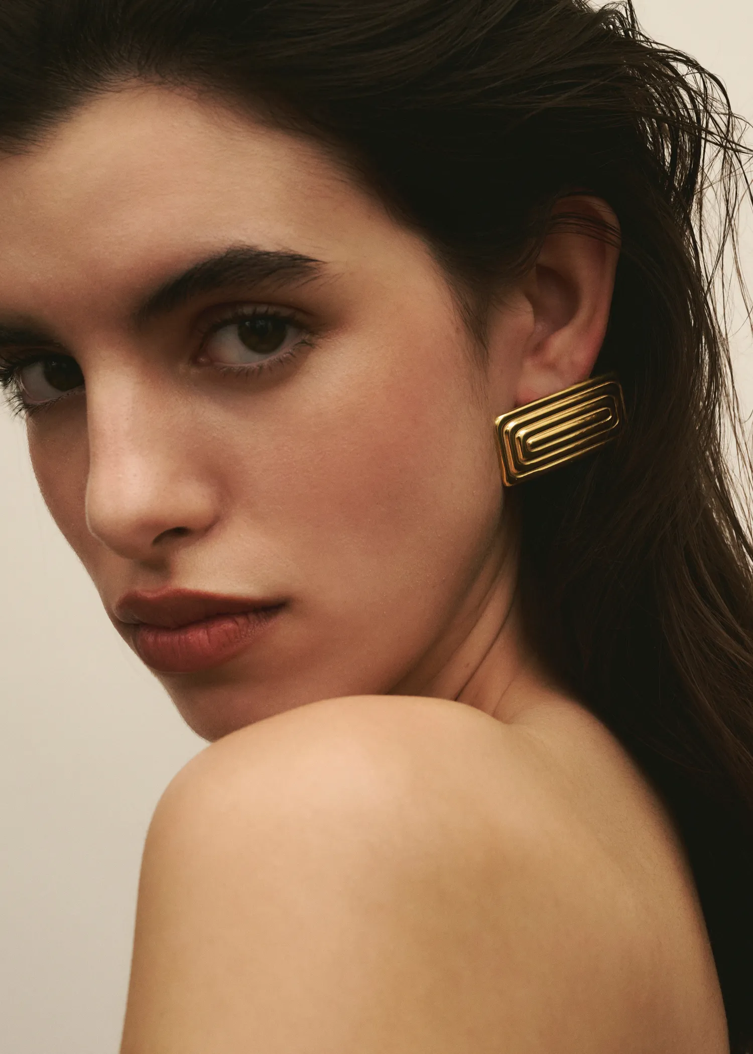 Maze Earrings - Gold