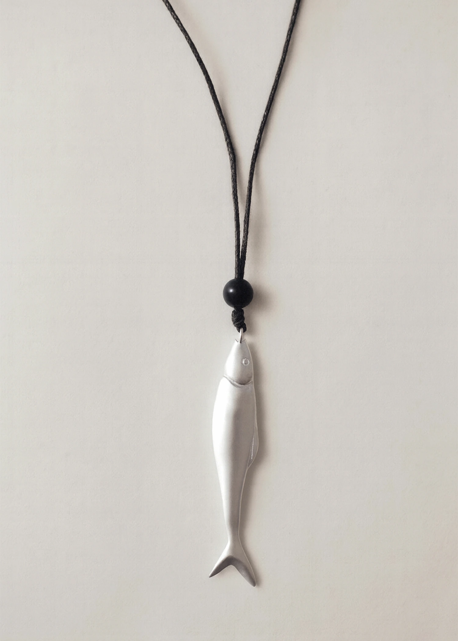 Marée Necklace - Silver Black