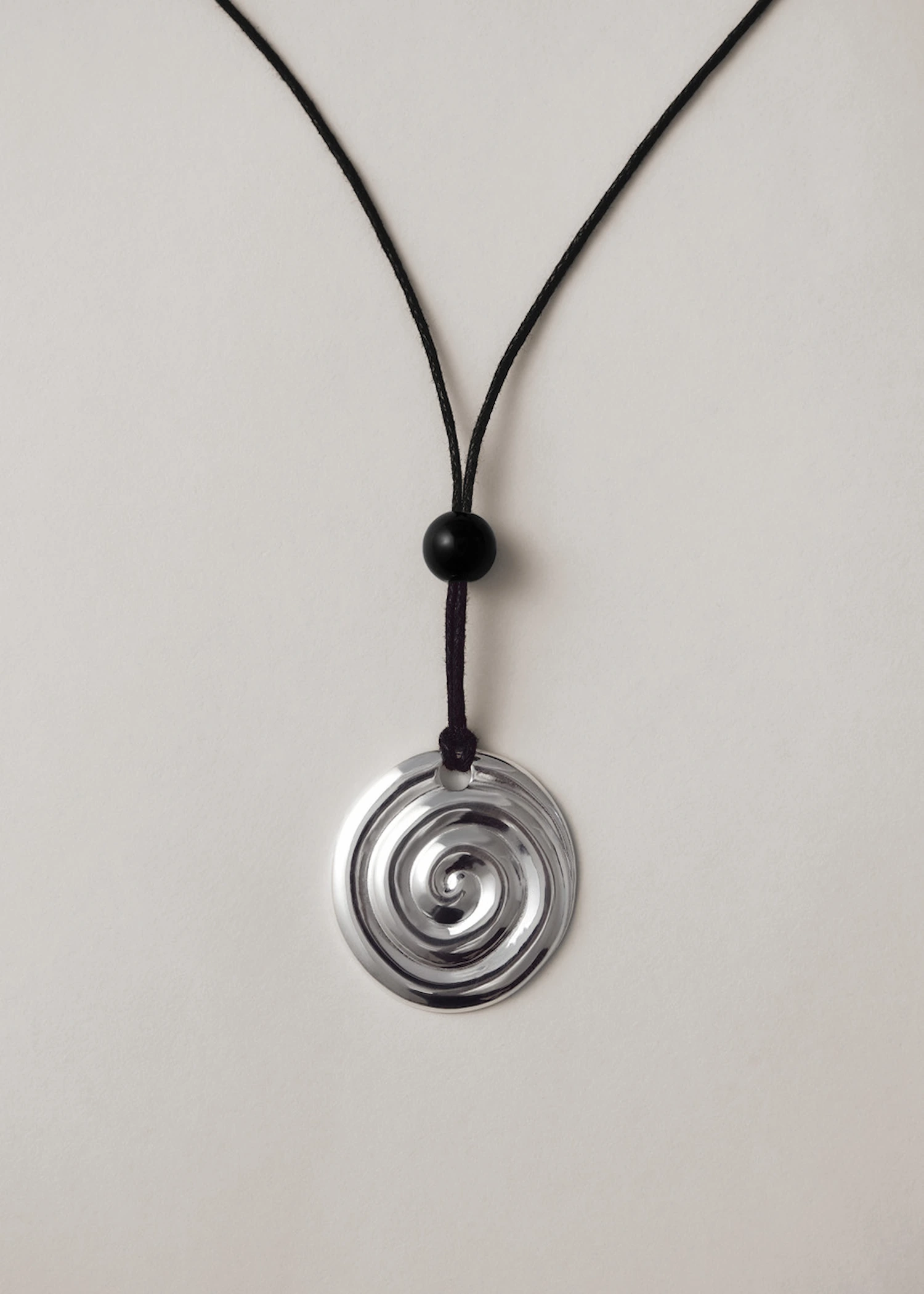 Uzu Cord Necklace - Silver